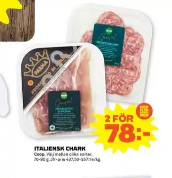 Coop Forum Coop gourmet salami erbjuda