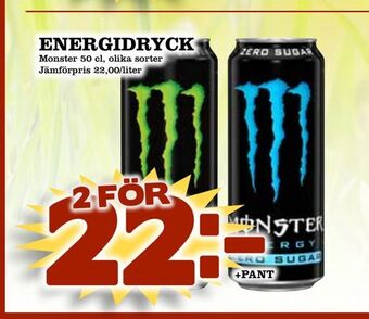 Bonum Matmarknad Energidryck erbjuda