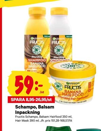 City Gross Schampo, Balsam Inpackning erbjuda