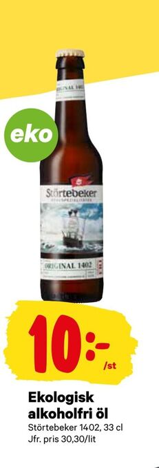 City Gross Ekologisk alkoholfri öl erbjuda