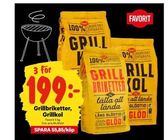 City Gross Grillbriketter, Grillkol erbjuda