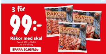 City Gross Räkor med skal erbjuda
