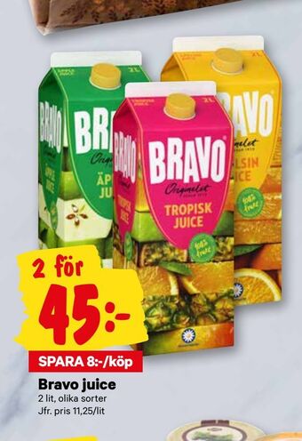 City Gross Bravo juice erbjuda
