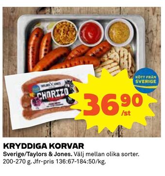 Coop Daglivs Kryddiga korvar erbjuda