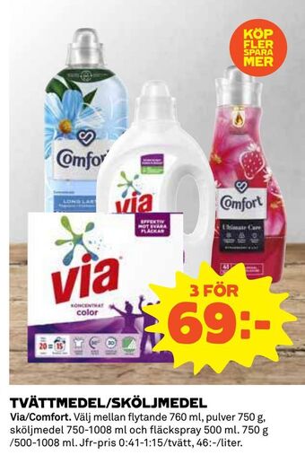 Coop Daglivs Tvättmedel/sköljmedel erbjuda