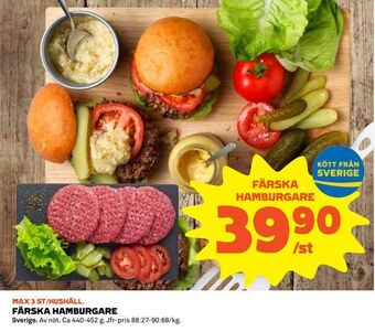 Coop Daglivs Färska hamburgare erbjuda
