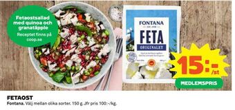 Coop Daglivs Fetaost erbjuda