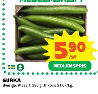 Coop Daglivs Gurka erbjuda