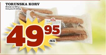 Din Mat Torunska korv erbjuda