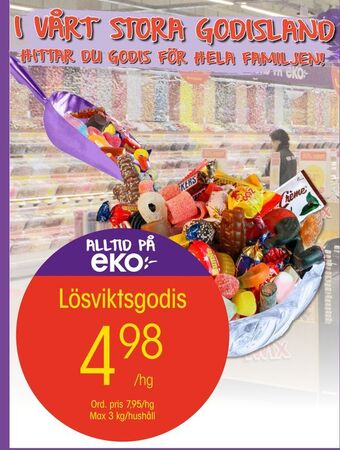 EKO Lösviktsgodis erbjuda
