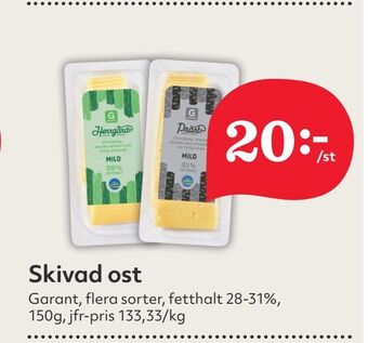 Hemköp Skivad ost erbjuda