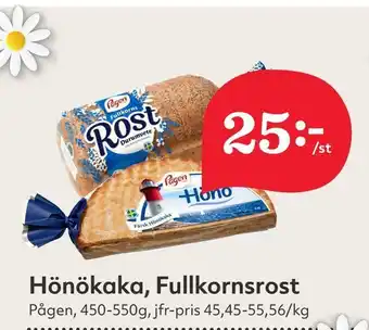 Hemköp Hönökaka, Fullkornsrost erbjuda