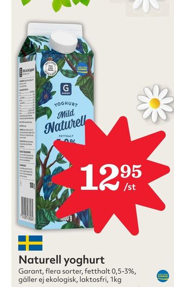 Hemköp Naturell yoghurt erbjuda