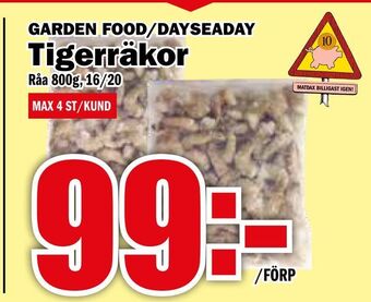 Matdax Tigerräkor erbjuda