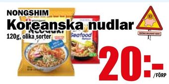 Matdax Koreanska nudlar erbjuda