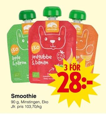 Matöppet Smoothie erbjuda
