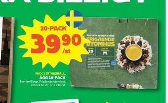 Stora Coop Ägg 20-pack erbjuda