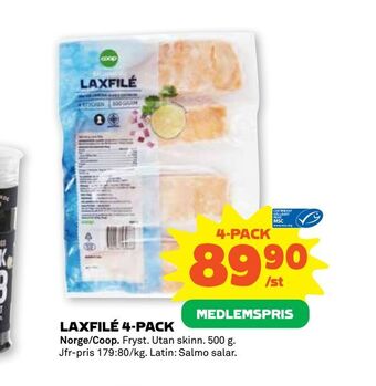 Stora Coop Laxfilé 4-pack erbjuda