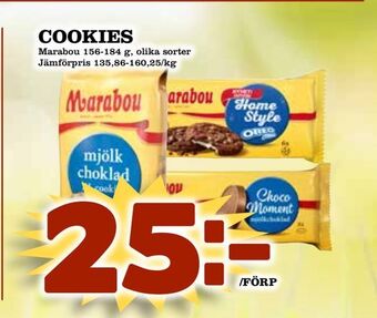 Supergrossen Cookies erbjuda