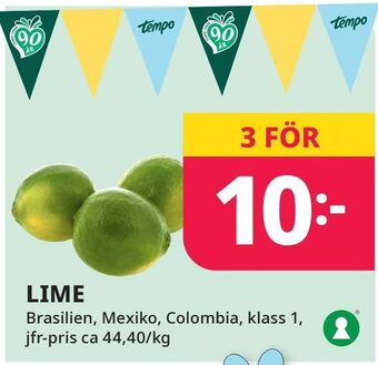 Tempo Lime erbjuda