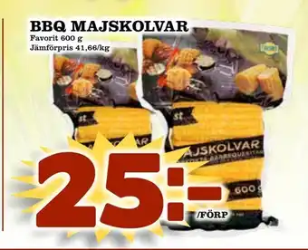 Supergrossen Bbq majskolvar erbjuda