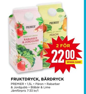 Willys Fruktdryck, bärdryck erbjuda