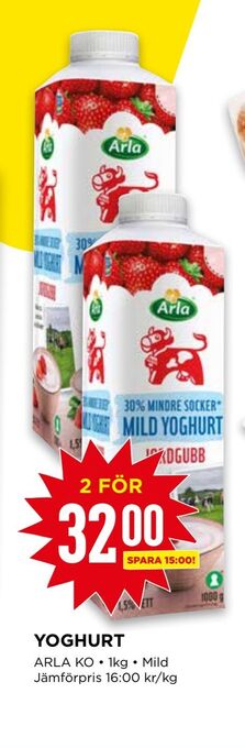 Willys Yoghurt erbjuda