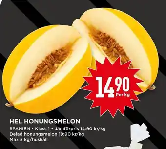 Willys Hel honungsmelon erbjuda