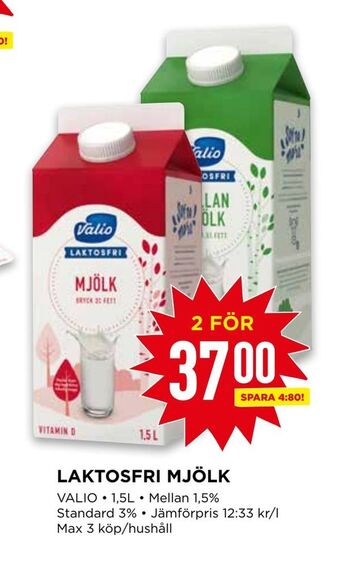 Willys Laktosfri mjölk erbjuda