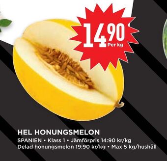Hel honungsmelon