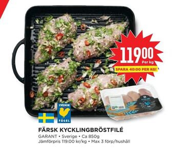 Willys Hemma Färsk kycklingbröstfilé erbjuda