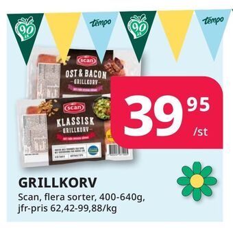 Tempo Grillkorv erbjuda