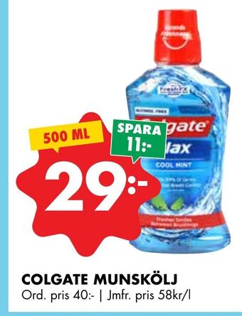 ÖoB Colgate munskölj erbjuda
