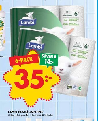 ÖoB Lambi hushållspapper erbjuda