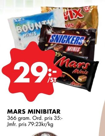 ÖoB Mars minibitar erbjuda