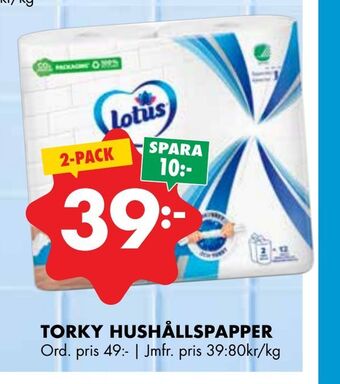 ÖoB Torky hushållspapper erbjuda