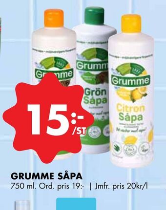 ÖoB Grumme såpa erbjuda