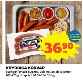 Coop Kryddiga korvar erbjuda