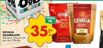ÖoB Gevalia snabbkaffe erbjuda