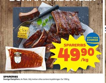 Coop Spareribs erbjuda