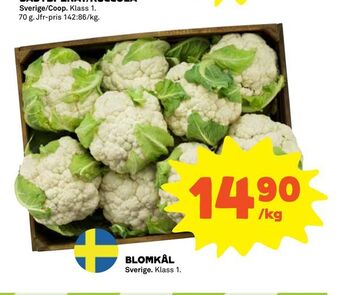 Coop Blomkål erbjuda