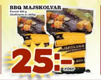 Matdax Favorit majskolvar erbjuda