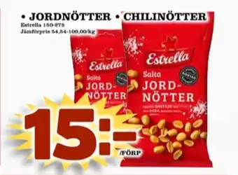 Matdax Estrella jordnötter erbjuda