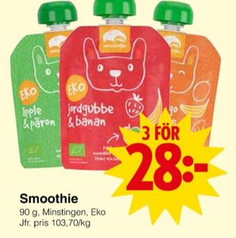 Matöppet Minstingen barnmat erbjuda