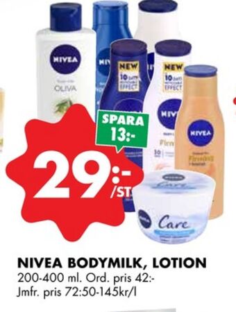 ÖoB Nivea bodylotion erbjuda