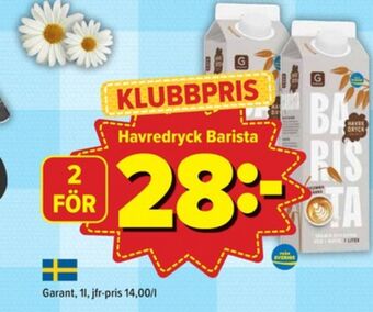 Östenssons Barista havredryck erbjuda