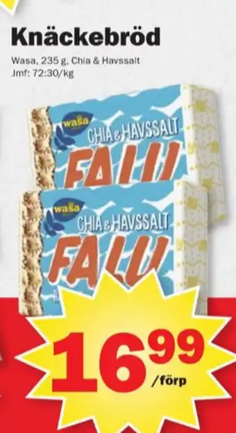 Pekås Falu råg-rut knäckebröd erbjuda