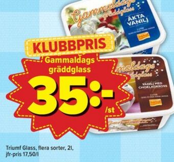 Östenssons Triumf gräddglass erbjuda