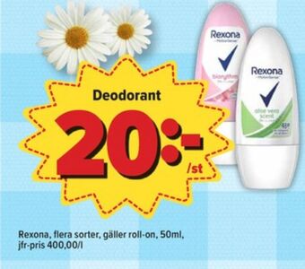 Östenssons Rexona deodorant erbjuda