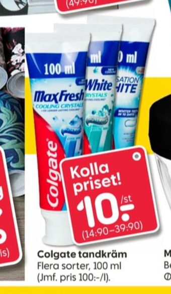 Rusta Colgate tandkräm erbjuda